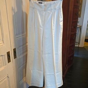 Escada 💯 Silk High waisted flare cuffed leg Trousers